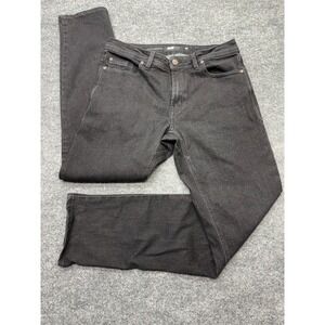 Barbell Apparel Mens Straight Athletic Fit Black Stretch Performance Jeans 32x30